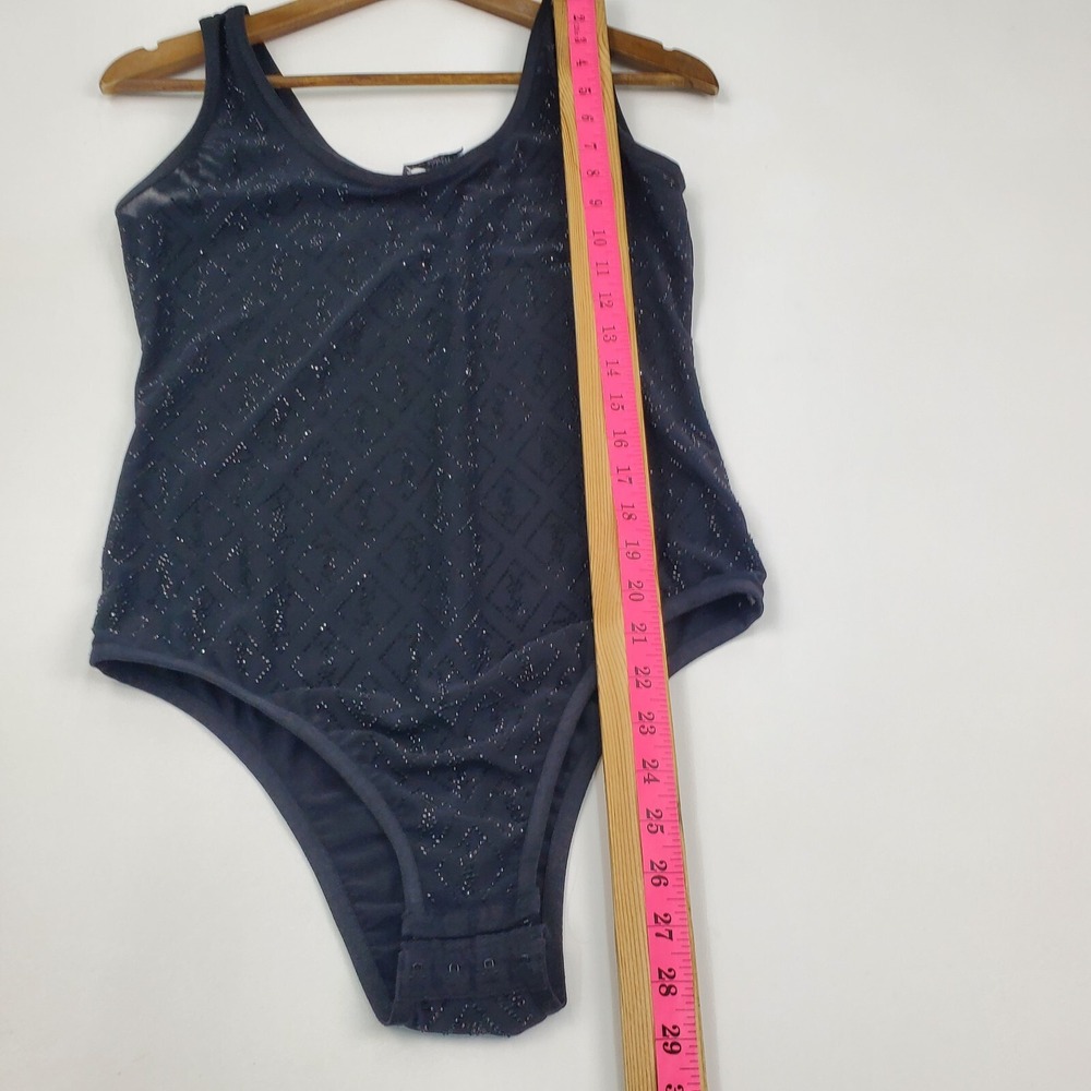 Saint Laurent Paris Womens L Black Beaded Mesh Bodysuit Made in Italy NWOT - Picture 16 of 16
